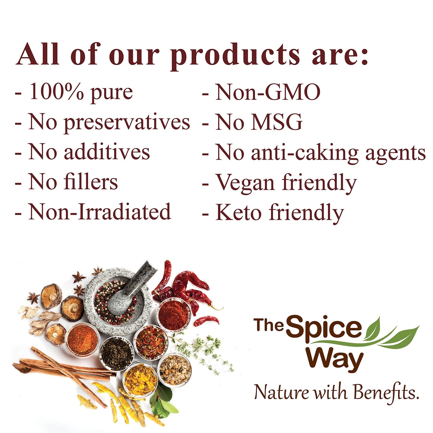 The Spice Way Ethiopian Berbere – Mildly Hot Ethiopian Traditional Spice Blend. No Additives, No Preservatives, No Fillers, just spices we grow in our farm Resealable Bag 2oz