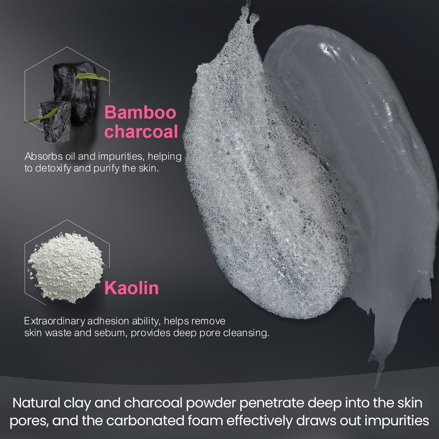 RIHAKO Valentine 's Day Gift Carbonated Bubble Clay Mask -Exfoliation Face Mask | Detoxing Clay Mask for Blackhead Removal,Dull Skin,Skincare Facial Mask for Controlling Oil and Refining Pores