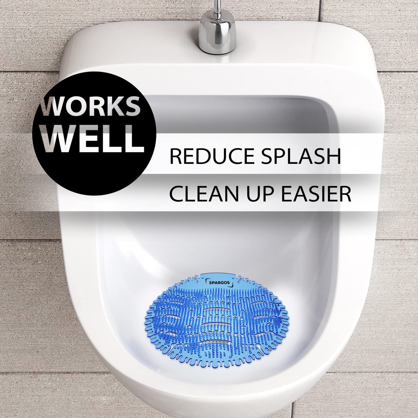 Urinal Screen Deodorizer (24 Pack) Urinal Cakes Anti-Splash Odor Protection for Toilets in Bathroom Office Stadiums Schools with Free Gloves - 24pcs Ocean Breeze Scent