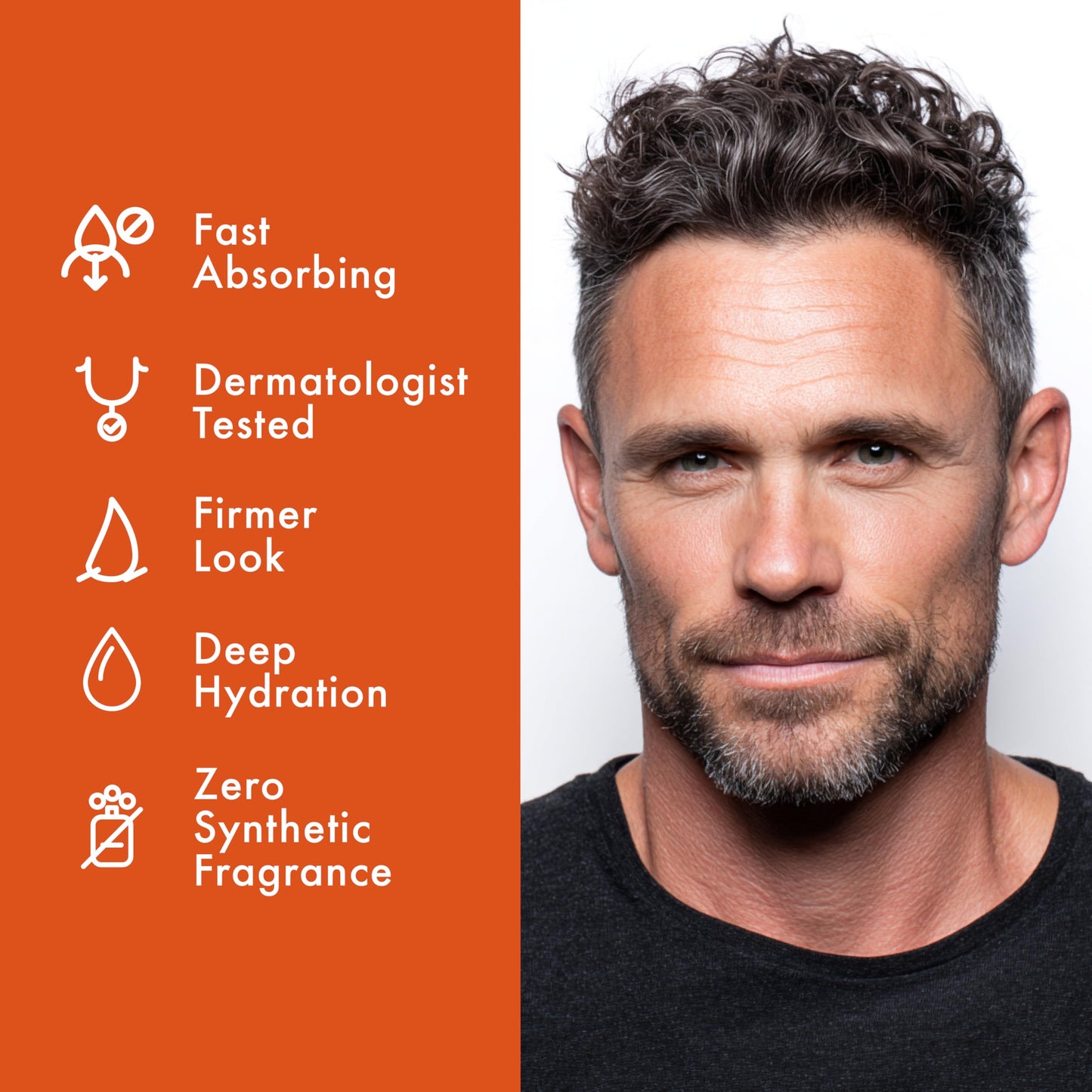 Time Machine Men’s Face Moisturizer - Anti Aging Face Cream for Men with Hyaluronic Acid, Squalane & Caffeine - Firming, Lightweight, Non Greasy Day & Night Wrinkle Moisturizer - Made in USA - 1.69oz