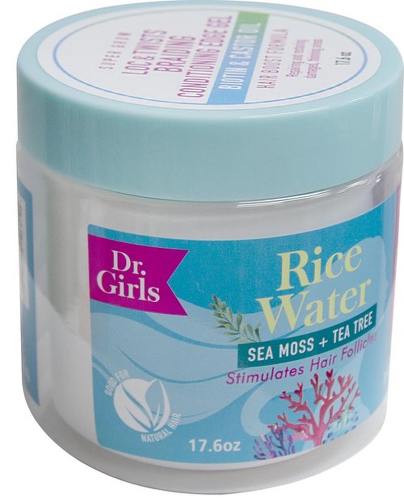 Dr. Girls Braiding Conditioning Edge Gel/17.6oz/48 Hour Hold/Extra Mega Hold (Sea Moss+ Tea Tree)