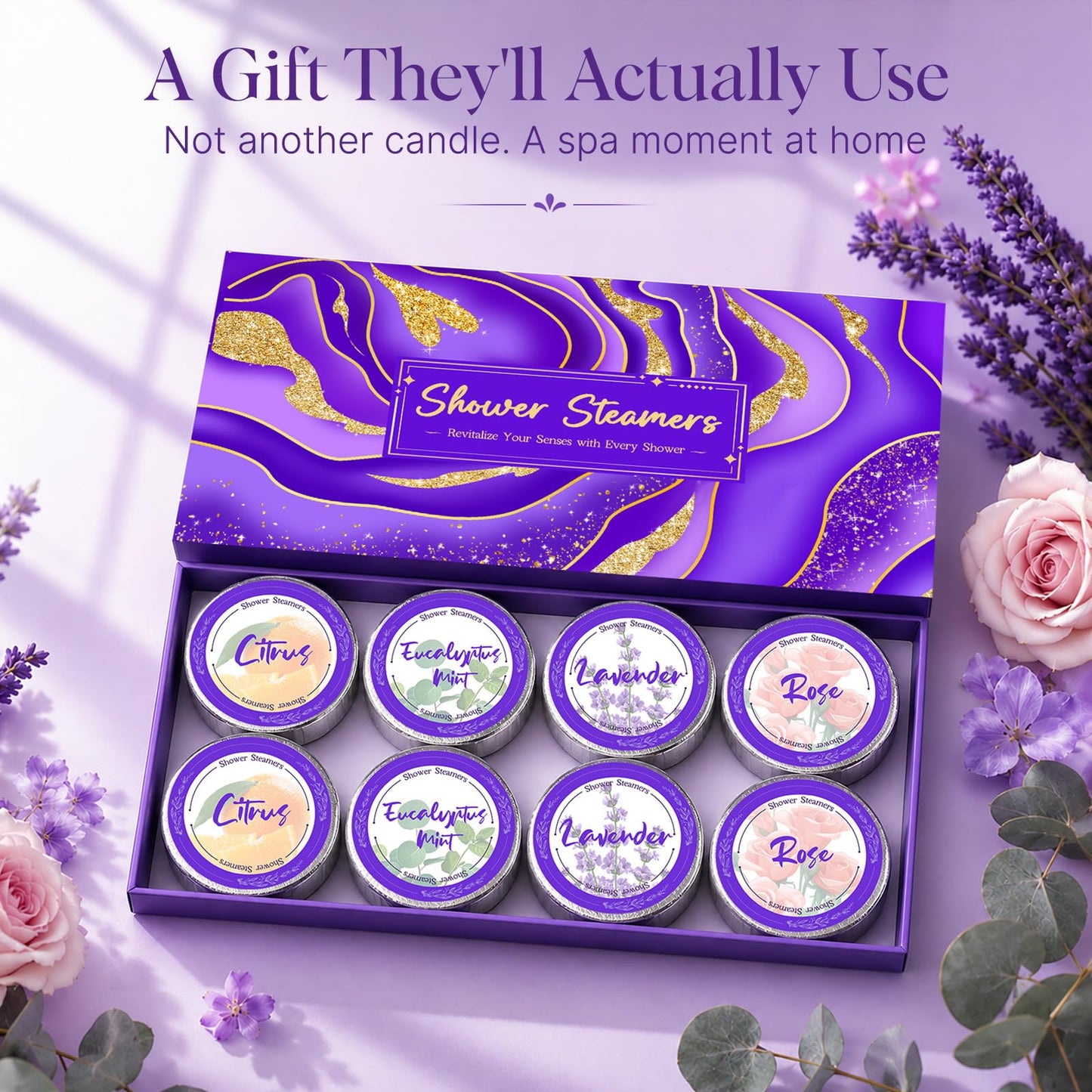 Shower Steamers Aromatherapy for Women, Christmas Stocking Stuffers