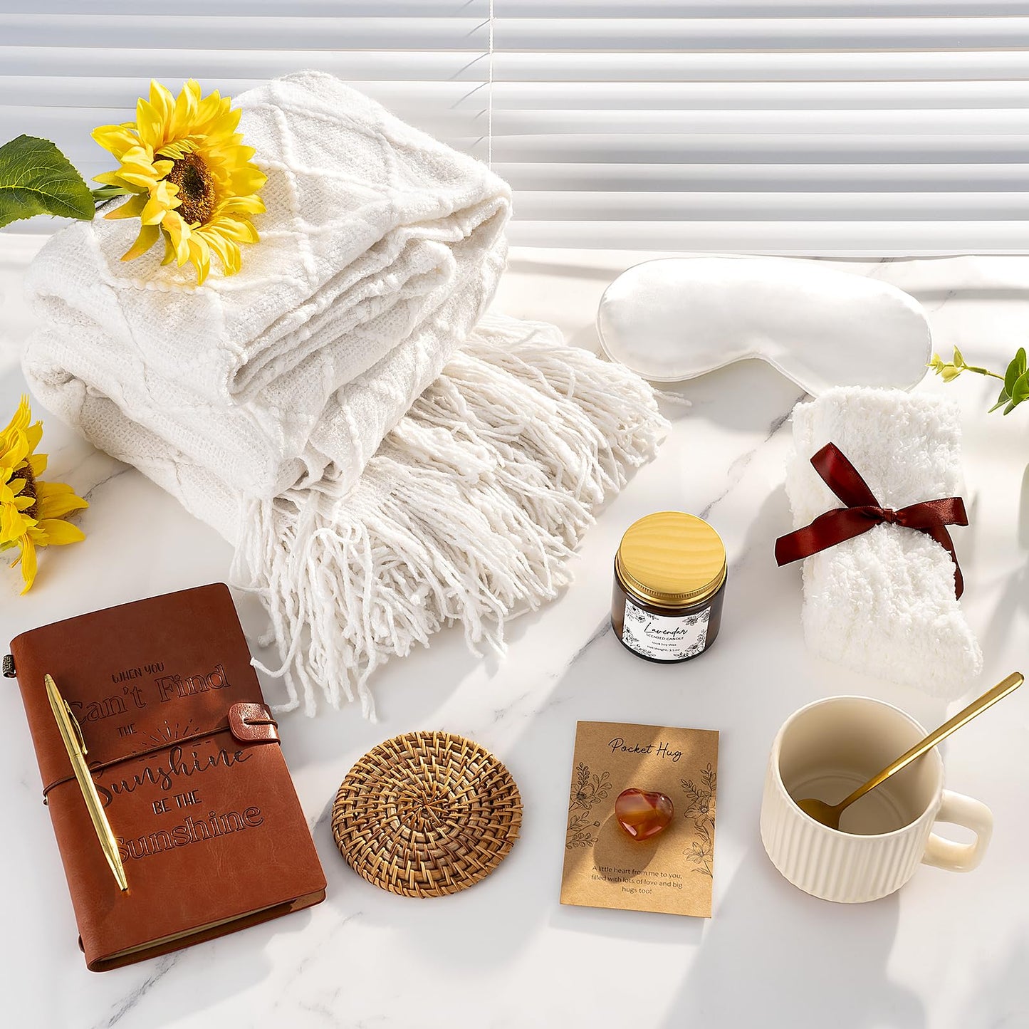 Suhctuptx Care Package for Women, Best Friend Birthday Gifts Self Care Gifts Get Well Soon Gift Baskets for Women, Thinking of You Inspirational Gift for Her Mom Friends Sisters Girlfriend