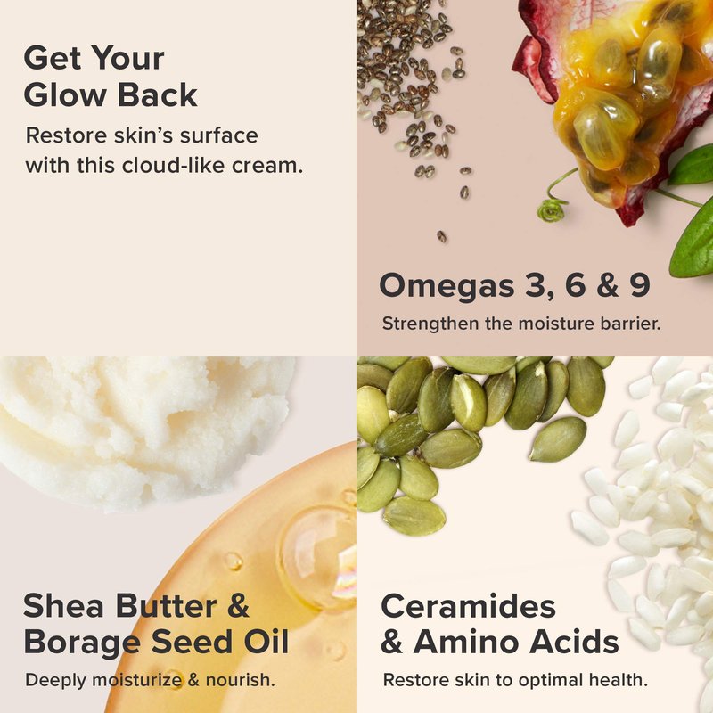 Paula's Choice Omega+ Complex Lightweight Face Moisturizer, Shea Butter & Plant Oils, Omega Chia & Flaxseed Brightening Vitamin C, Face Cream for Dry & Sensitive Skin, Fragrance-Free