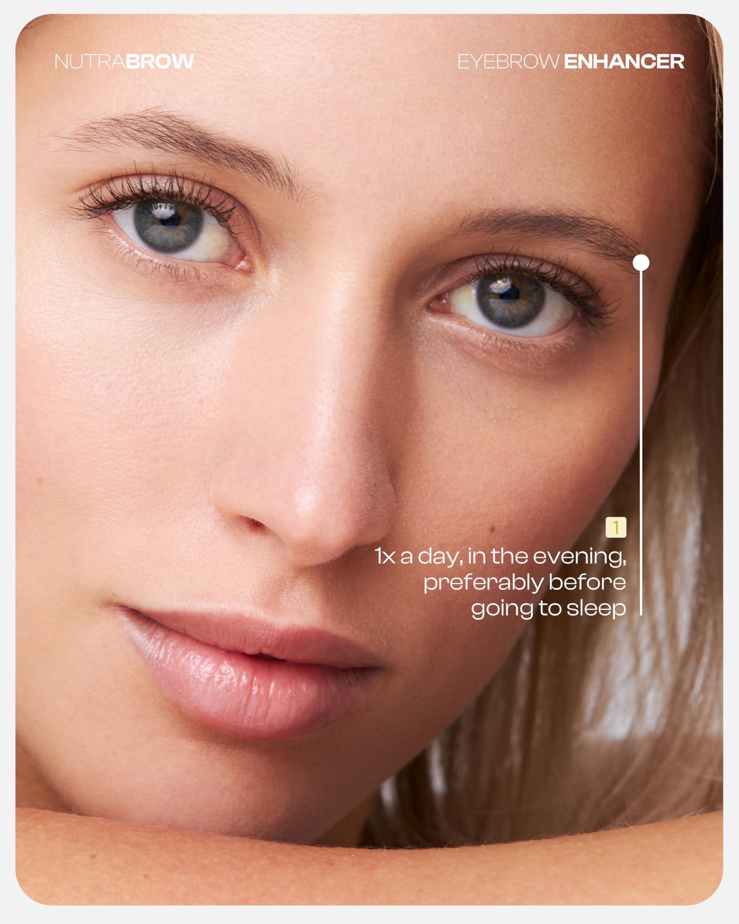 Nutracosmetic NutraBrow Eyebrow Enhancer - Eyebrow Growth Serum for Thicker Brows in 8-12 Weeks I Eyebrow Serum to Grow Brows I Made in Germany I 3ml