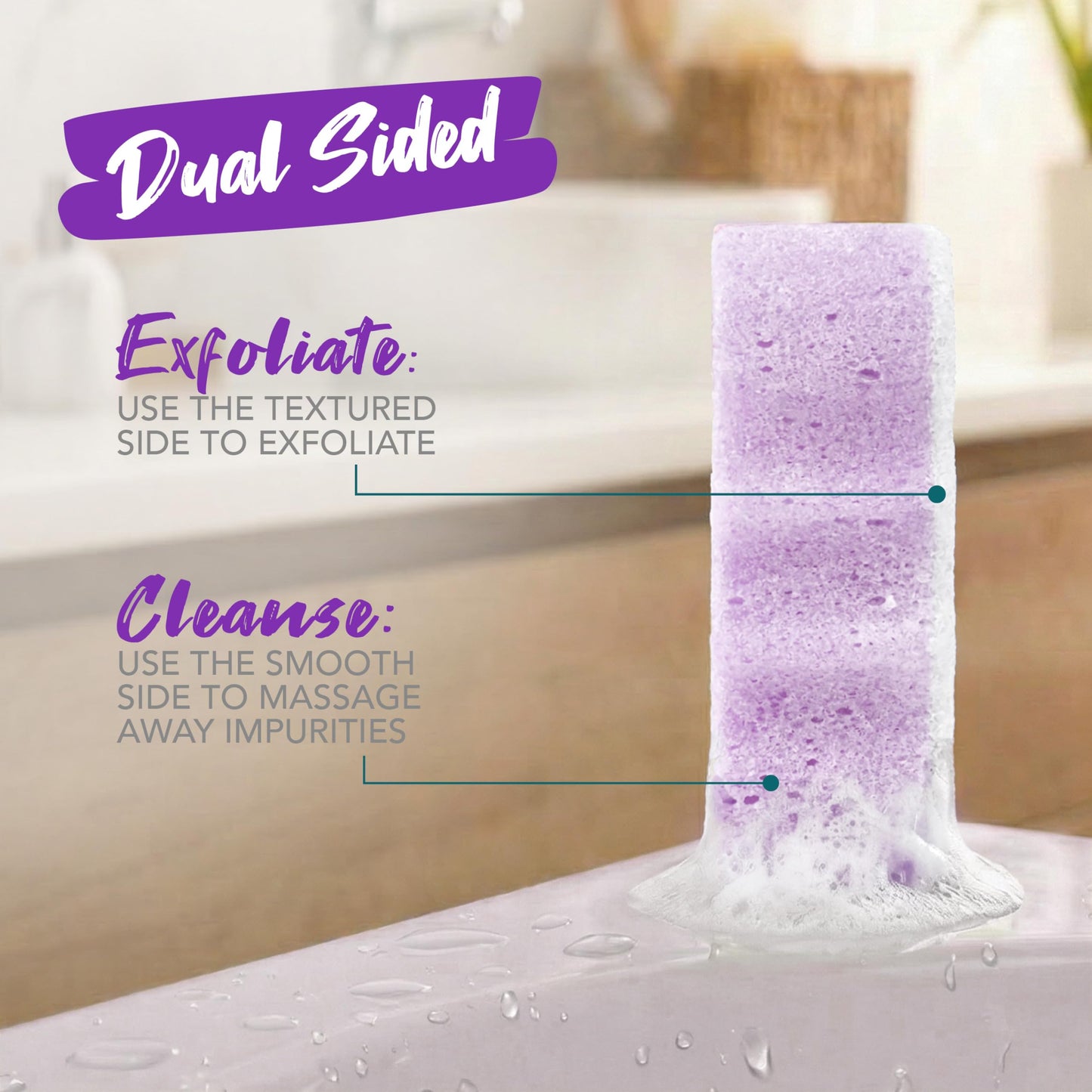 Spongeables Body Wash in a 20+ Wash Sponge, Acai Berry, 1 Count