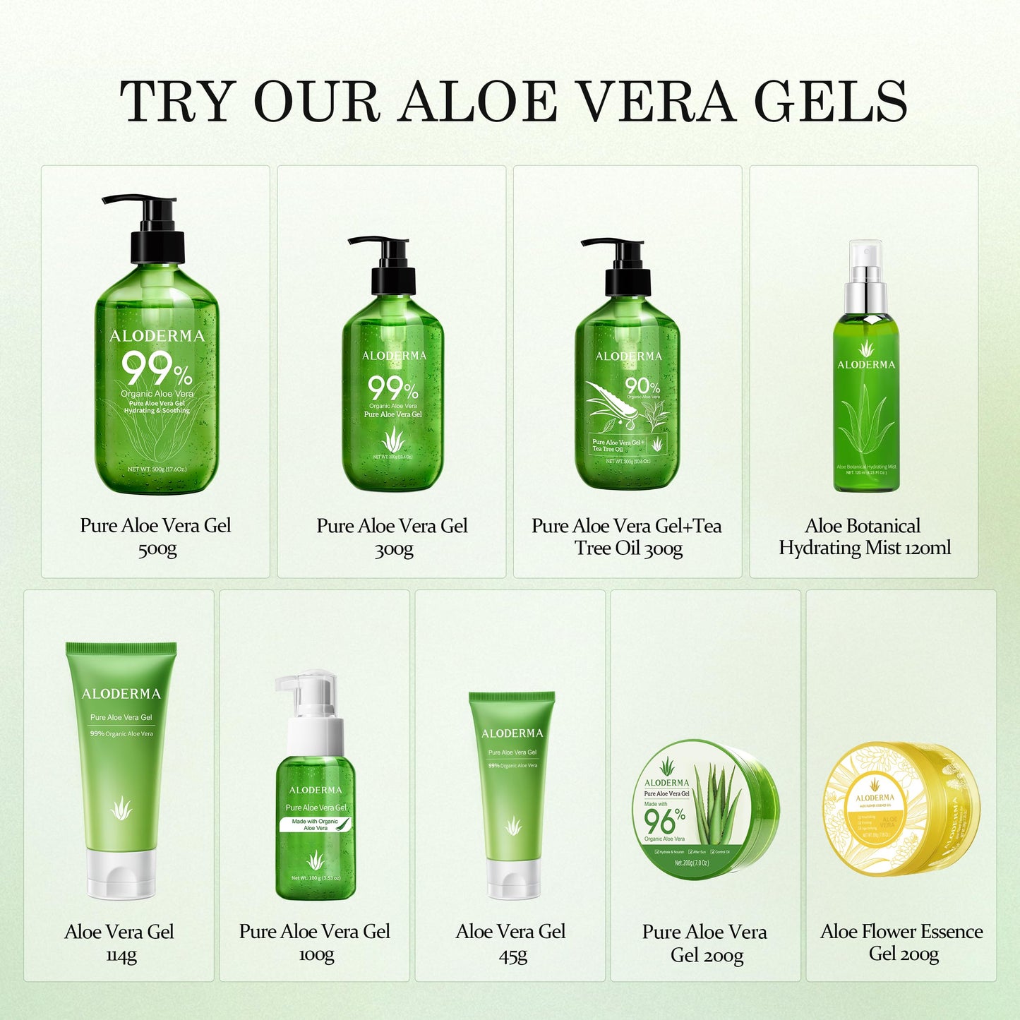 Aloderma Luxury Aloe Hydrating Set 7-Piece Set