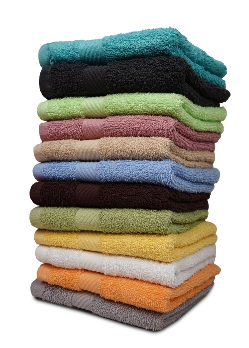 CH 100% Cotton Washcloths Pack of 12 - (12 x 12) - Ultra Soft Towels for Bathroom and Home, High Durability and Absorbency, Convenient and Stylish Wash Cloths - Multicolors