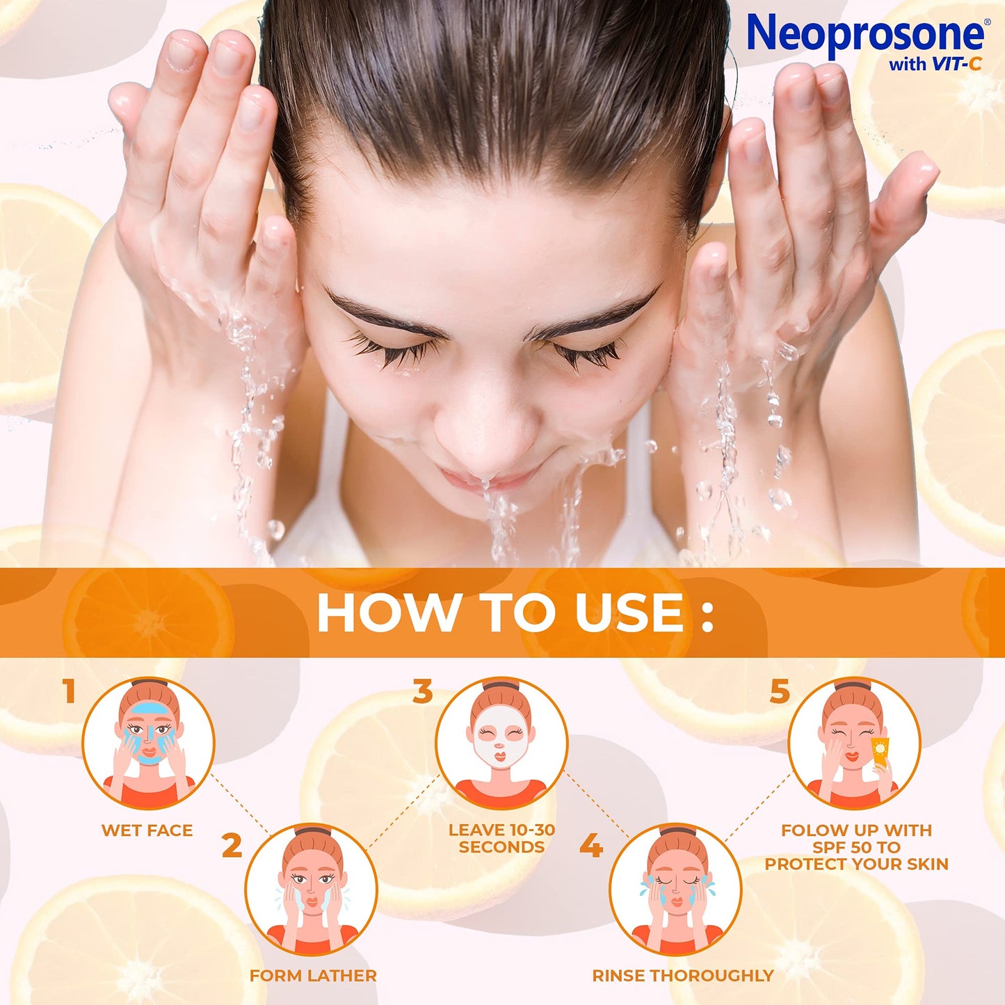 Neoprosone, Skin Brightening Soap | 7oz / 200g | Exfoliating, Cleansing Bar, Helps to Reduce Spots on: Knees, Elbows, Face, Private Areas | For Women and Men, with Vitamin C and Castor Oil