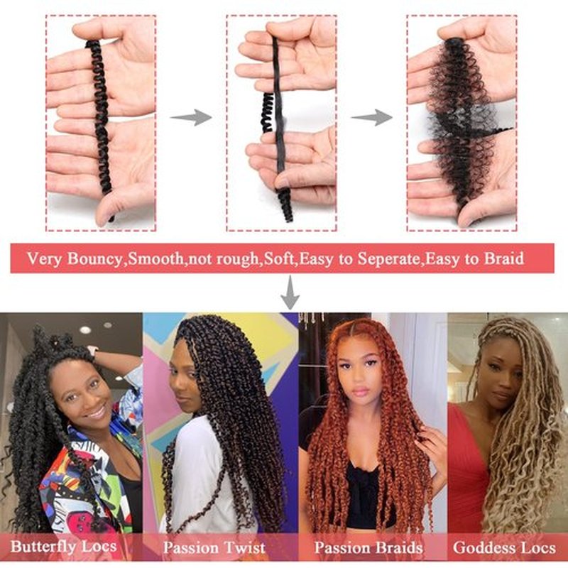 Leeven 12 Inch Blonde Short Water Wave Passion Twist Crochet Braiding Hair 7 Packs Synthetic Hot Water Setting Twist Hair Extensions for Distressed Butterfly Locs Pre looped Passion Braids Hair 27#