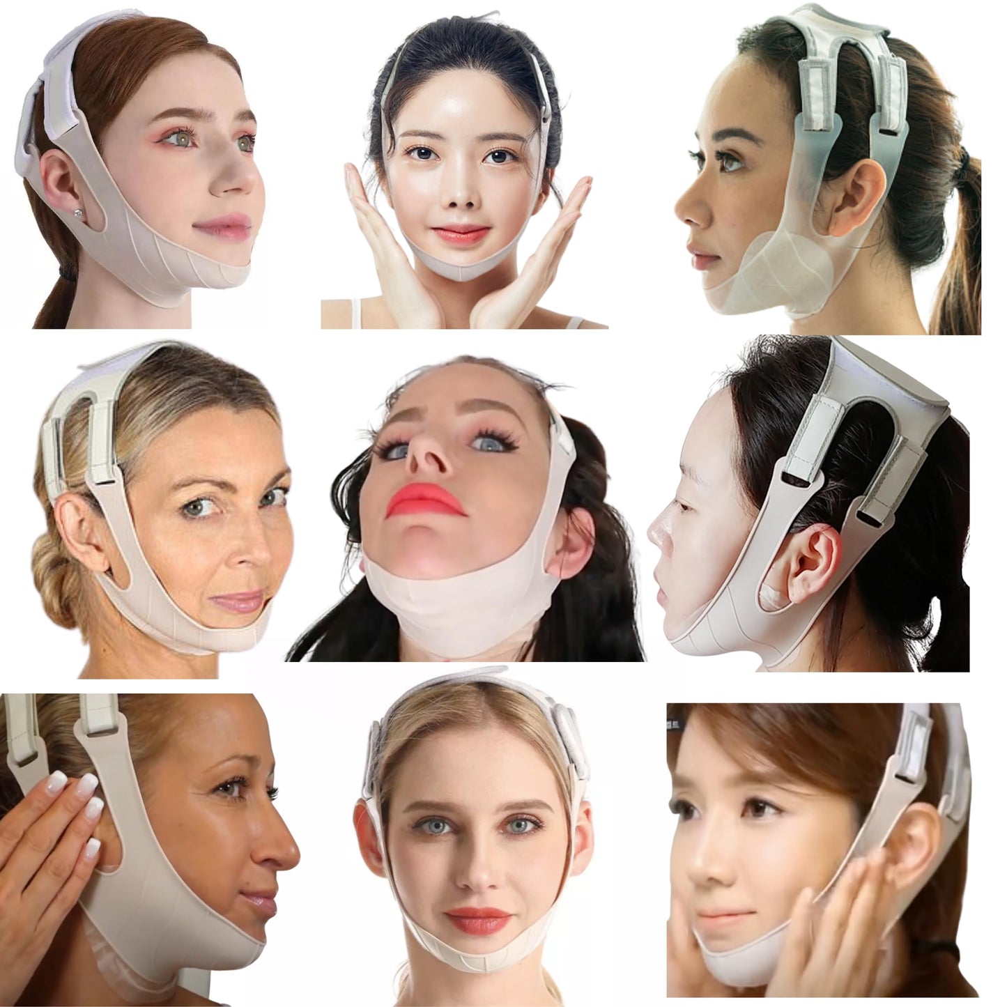 Anacis Advanced Set Neck Cream Serum Facial Belt Works for Visible Correction of Neck, Chin and Jawline - Fine Lines - Wrinkles - Sagging Skin (Serum Belt Cream)
