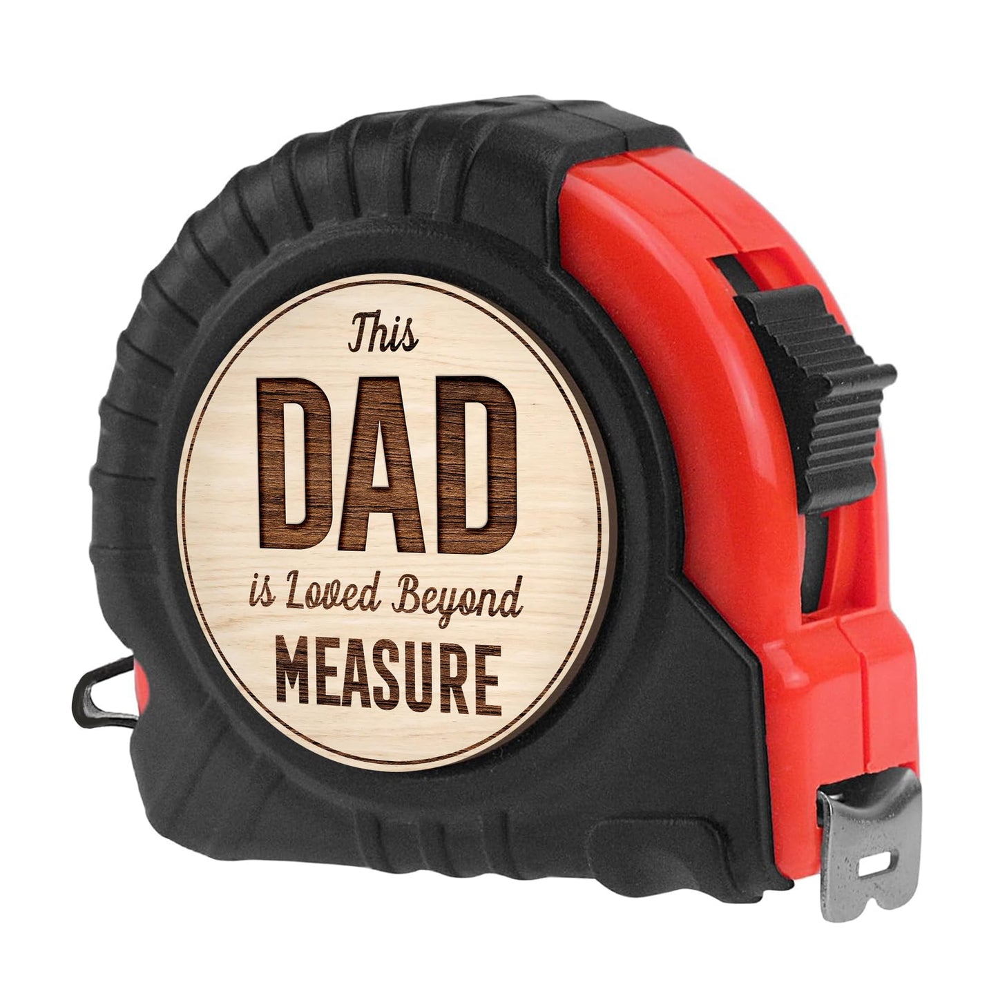 GOSSBY Dad Measuring Tape - Father's Day, Birthday, Christmas, Tool Gift for Dad from Daughter, Son, Kids - Stocking, Basket Stuffers - 25ft Tape Measure for Woodworking, Carpenter, Men
