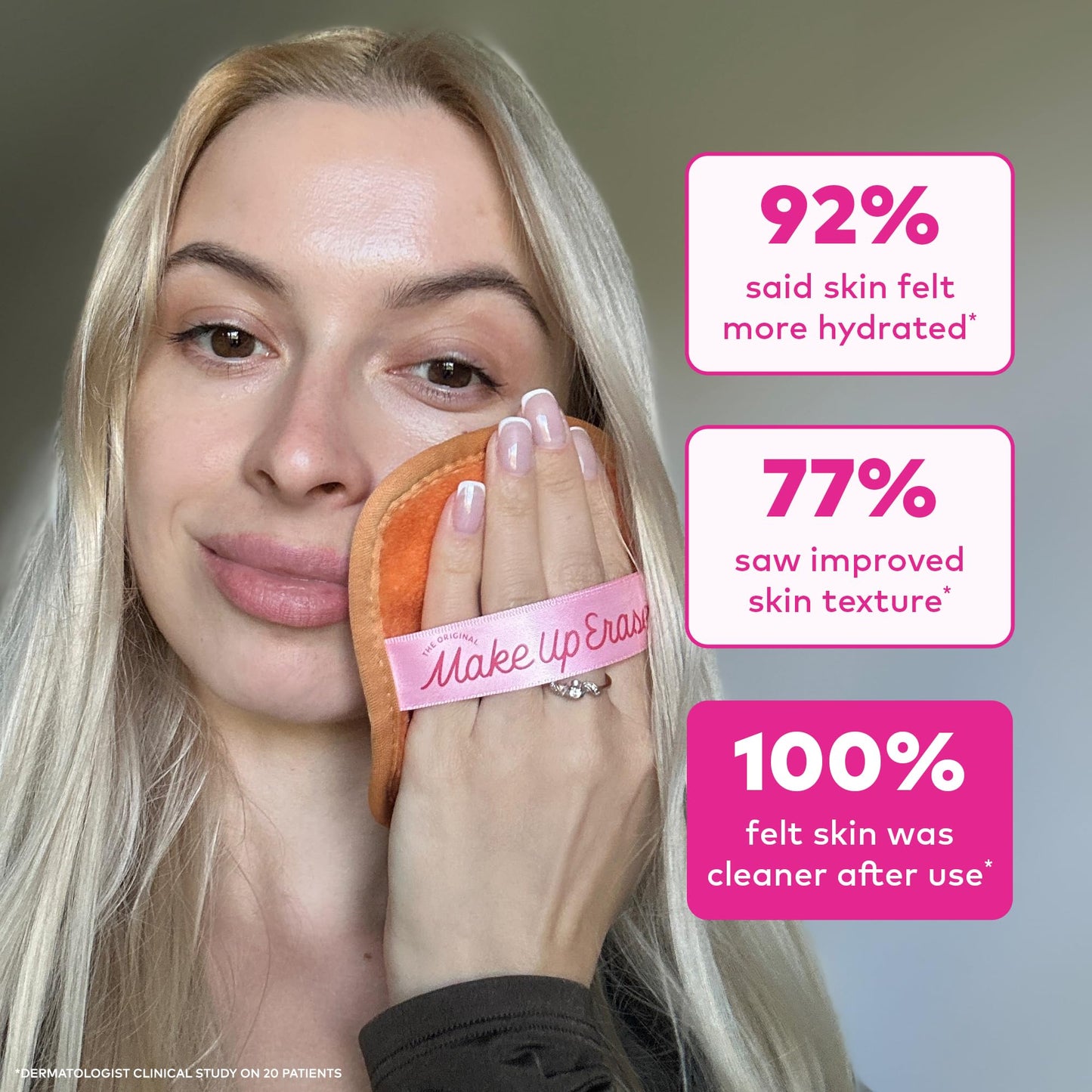 The Original MakeUp Eraser 7-Day Set, Erase All Makeup with Just Water, Including Waterproof Mascara, Eyeliner, Foundation, Lipstick, Sunscreen, and More! Farmers Market 7ct