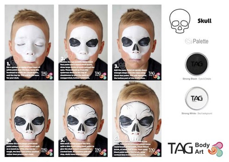 TAG Face and Body Paint - Regular STRONG White 90gm