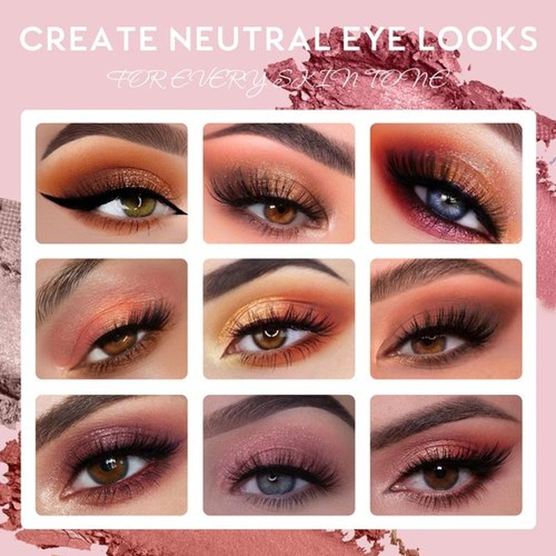 UCANBE Neutral Eyeshadow Makeup Palette, 8 Colors Shimmer Matte Nude Taupe Rose Burgundy Eye Makeup Pallet, Natural Warm Tone High Pigmented Blendable & Buildable Eyes Shadow Kit