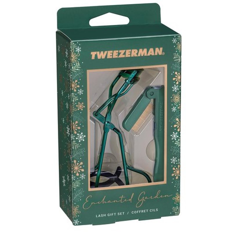 Tweezerman Enchanted Garden Lash Set - Makeup Eyelash Tool for All Eye Shapes