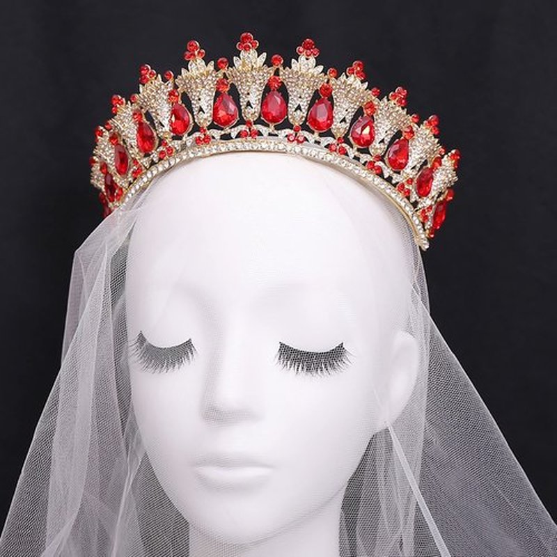 WIOJEIGO Women's Birthday Fairy Crown Crystal Wedding Tiara Queen Rhinestone Headbands for Prom Party Silver