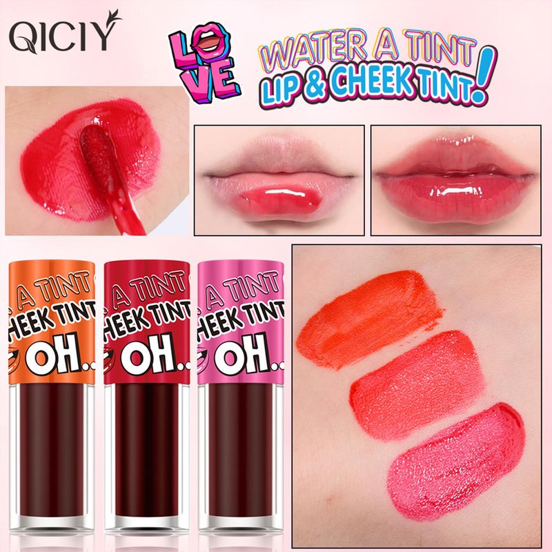 ADMD 3-Pack Creamy Lip Tint Set for Blush & Lip Stain Lip Glaze Buildable Hydrating Lip Glosses Water-Based Formula for a Natural Flush