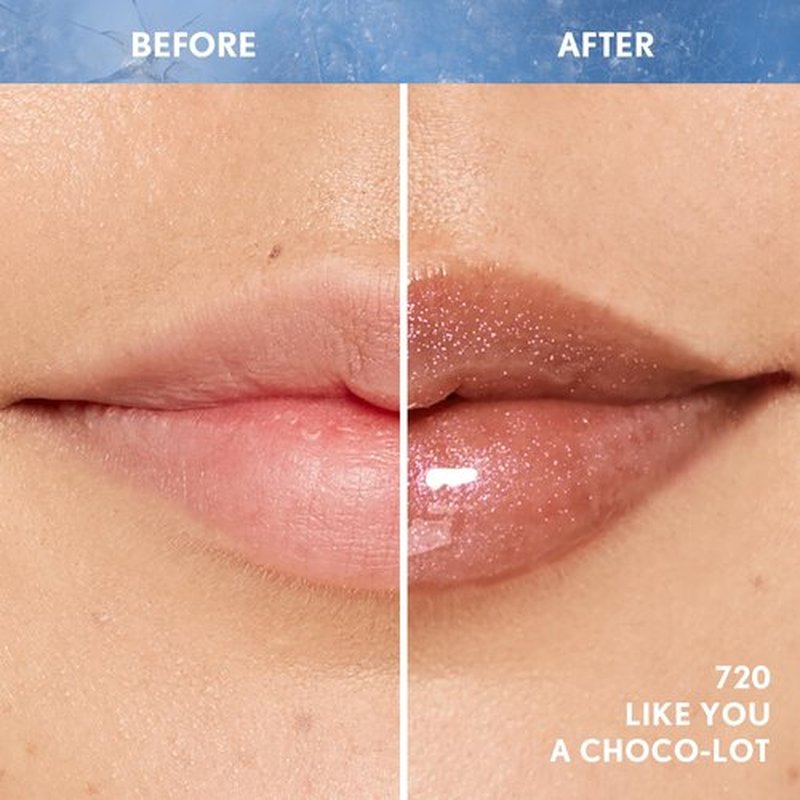 Covergirl Clean Fresh Yummy Gloss, 720 Like You A Choco-Lot, Plumper Gloss, Shiny Gloss, Vegan Formula, Volumizing Lip Plumper, Easy to Apply, Minty Flavor, 0.33oz