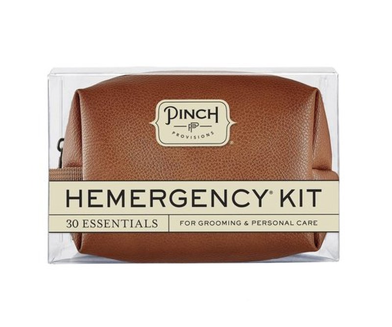 Pinch Provisions Hemergency Kit for Men, Includes 30 Style & Grooming Essentials, Gift & Accessory for Grooms, Best Man, Personal Care, Travel or Cars