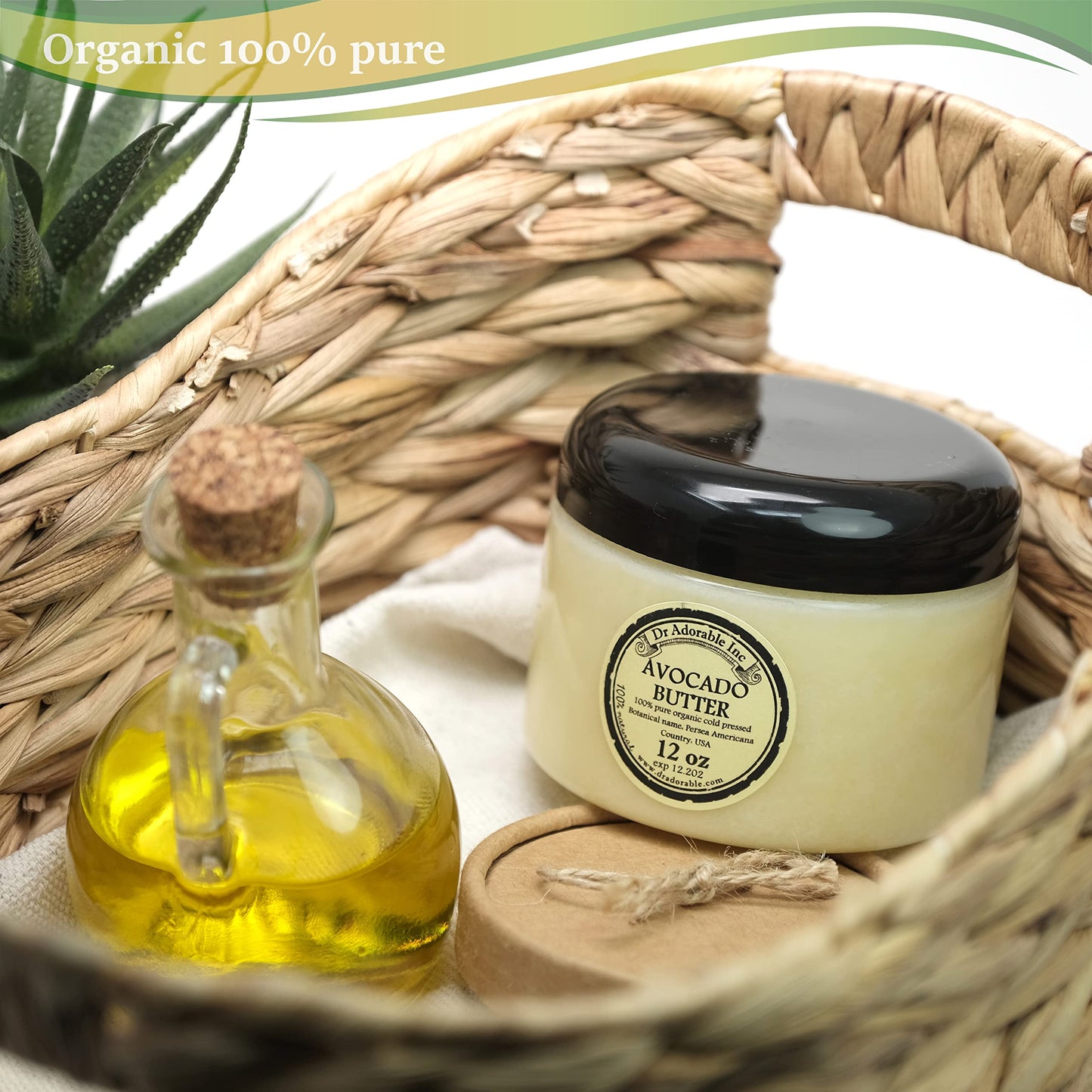 Dr Adorable - 12 oz - Avocado Butter - Refined Pure Natural Organic Raw