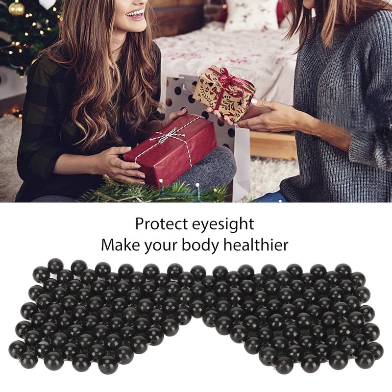 Jade Stone Eye Mask - Cooling Eye Fatigue Relief & Puffiness Reduction | Round Massage Cover