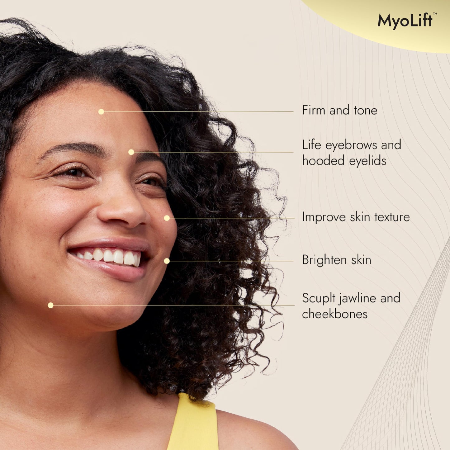 7E Wellness MyoLift Mini Microcurrent Facial Device with Dual Probes