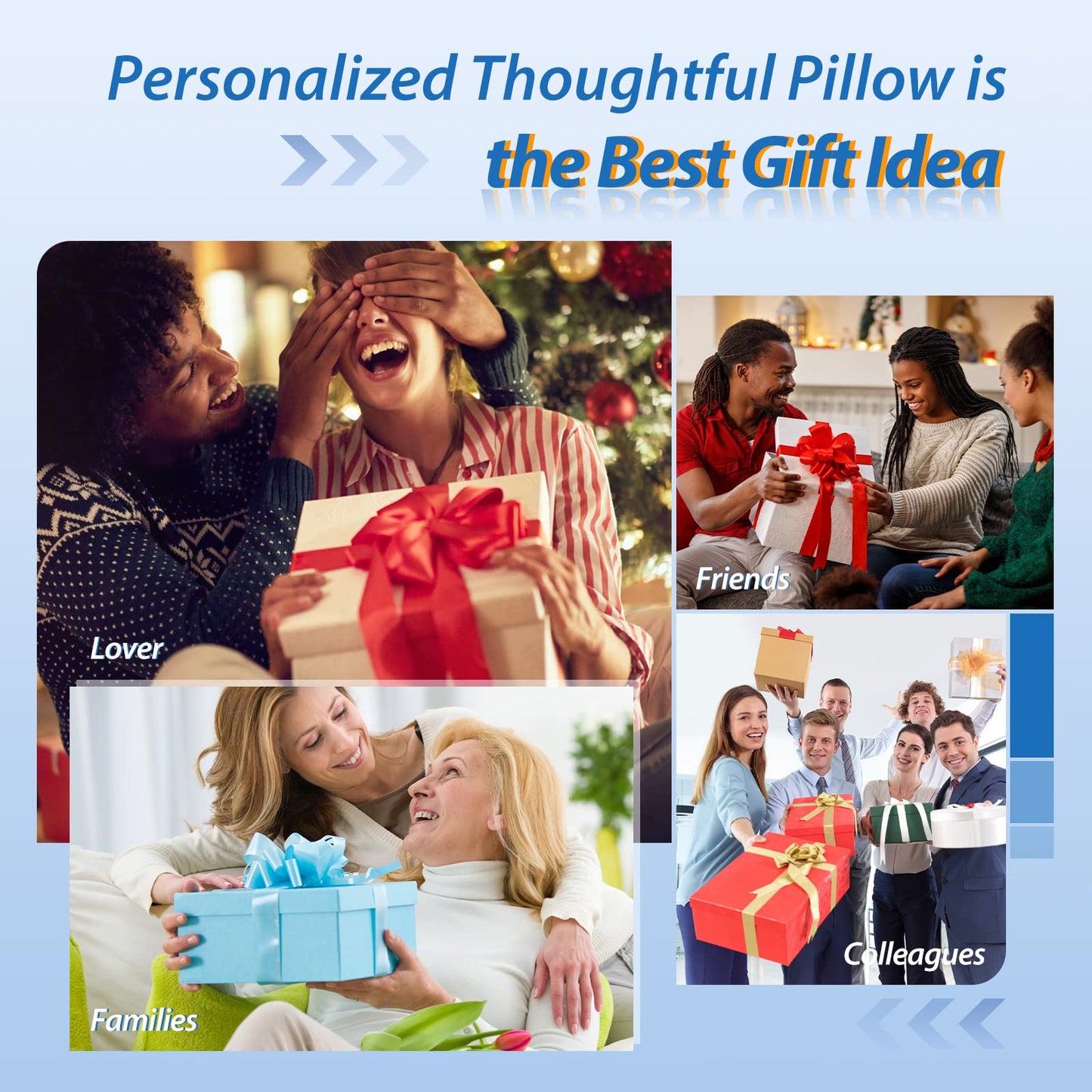 HOMCA CPAP Pillow for Side Sleeping, CPAP Nasal Pillows for All CPAP Masks Users to Reduce Air Leaks & Masks Pressure, Neck Support Pillows for Sleeping for Neck Pain Relief