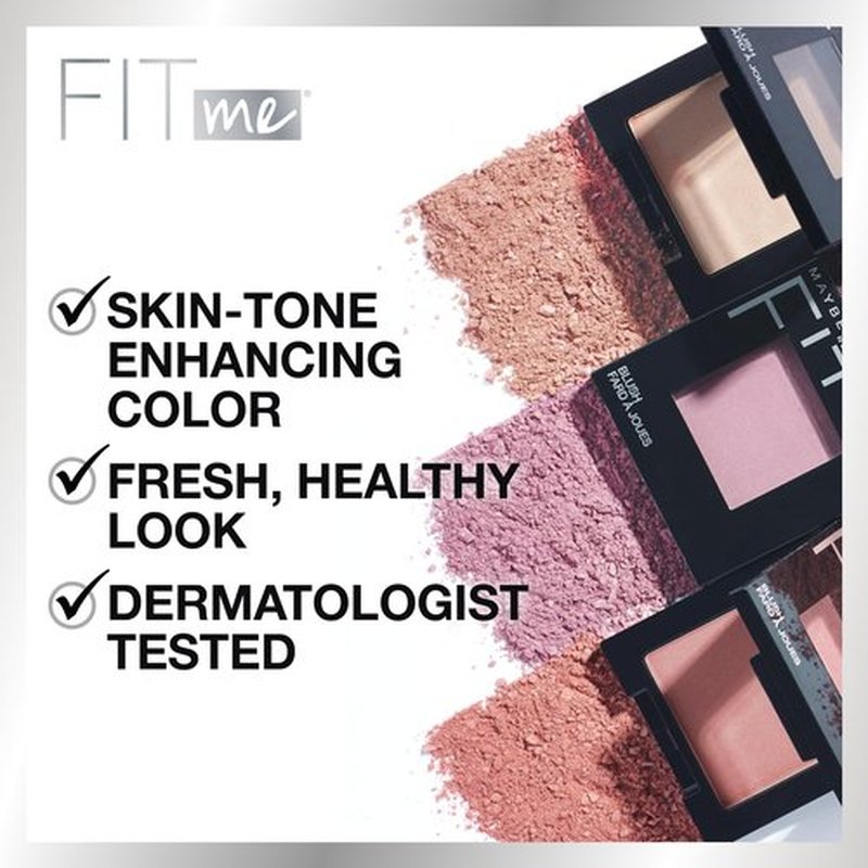 Maybelline Fit Me Blush, Lightweight, Smooth, Blendable, Long-lasting All-Day Face Enhancing Makeup Color, Buff, 1 Count