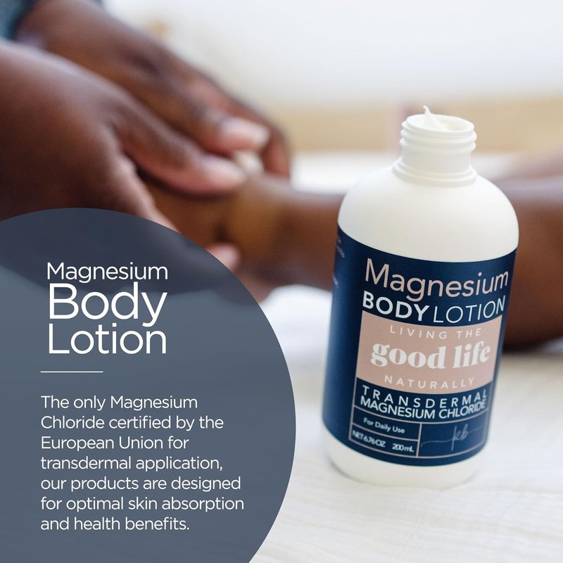 Magnesium Body Lotion - Transdermal Moisturizer with Vitamin E & Jojoba Oil | 6.76 oz for Sensitive Skin
