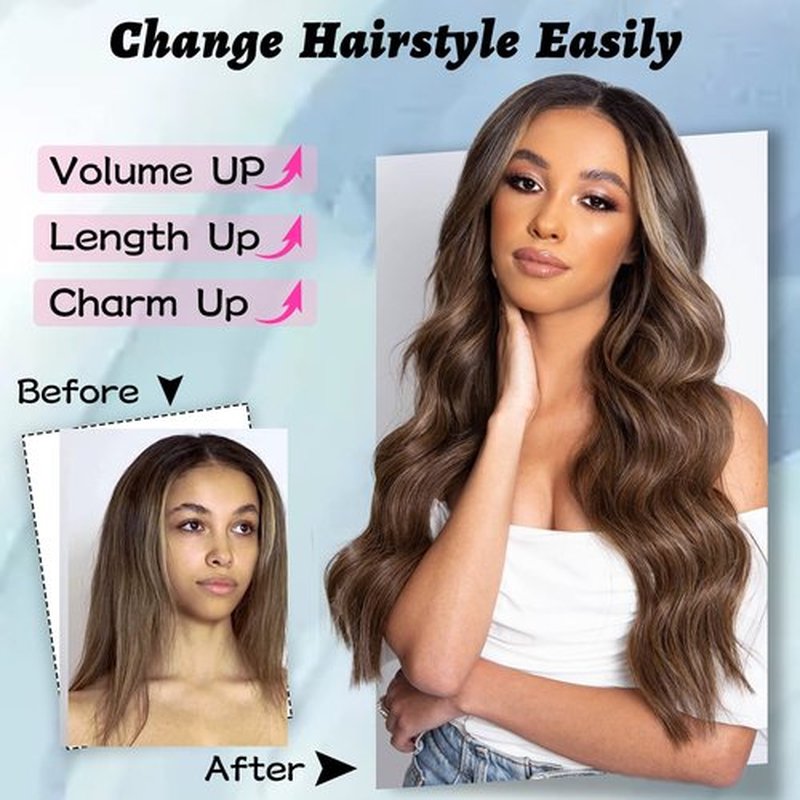 NAYOO Long Wavy Wigs for Women Middle Part Platinum Blonde Wig with Dark Roots Synthetic Heat Resistant Fiber Women Wigs for Daily Party Use (Platinum Blonde)