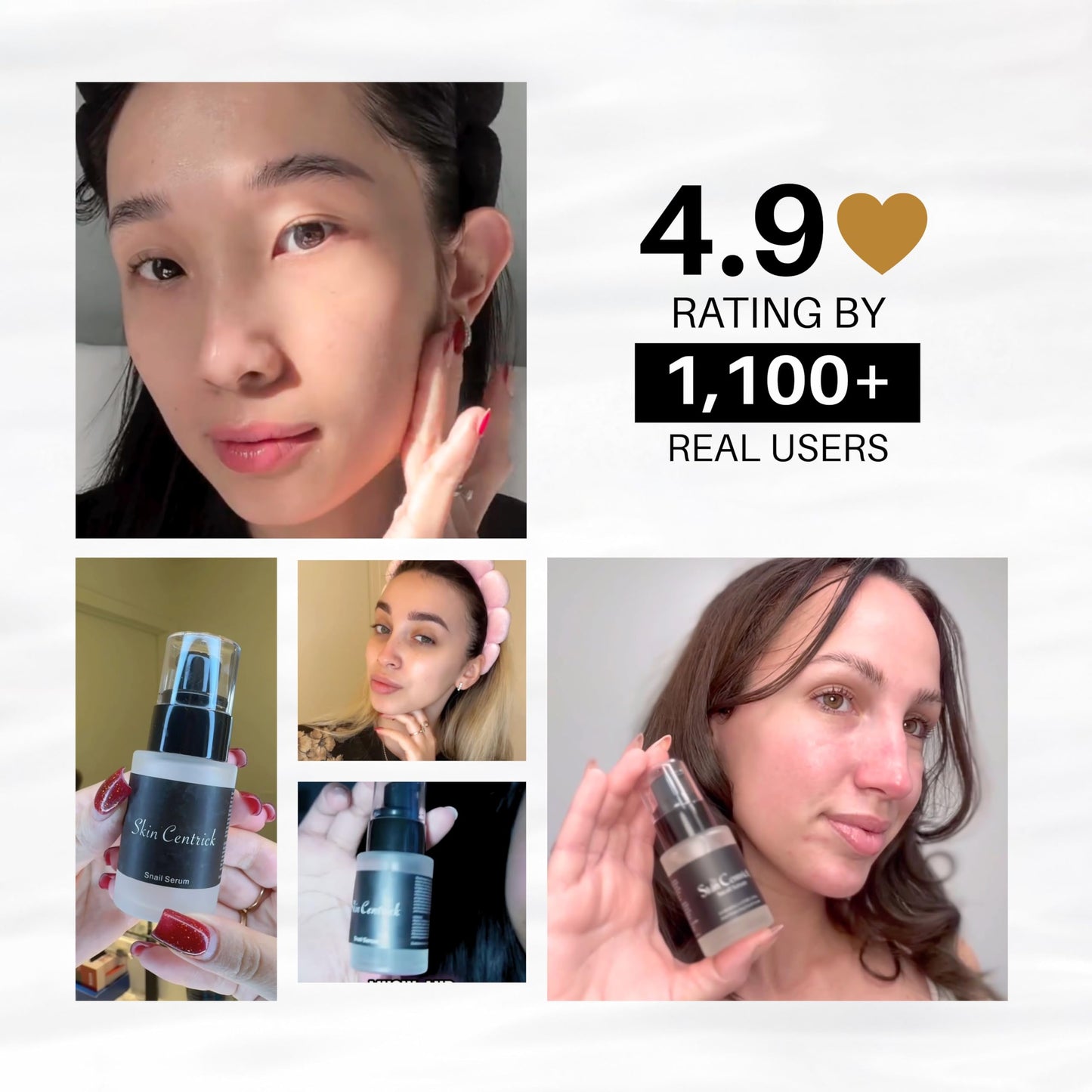 Skin Centrick Snail Mucin Serum 95% with Hyaluronic Acid