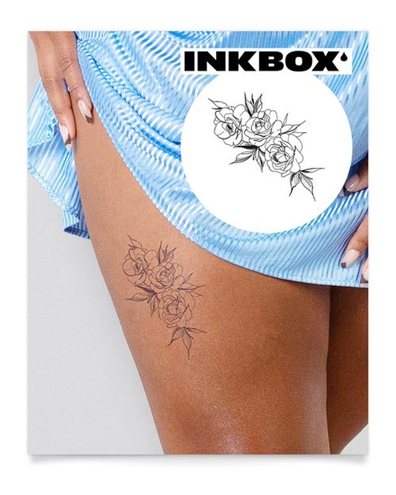Inkbox Temporary Tattoos, Semi-Permanent Tattoo, One Premium Easy Long Lasting, Water-Resistant Temp Tattoo with For Now Ink - Lasts 1-2 Weeks, Prudence, 4 x 4 in