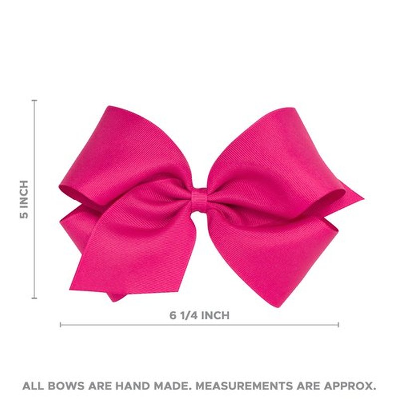Wee Ones Girls' Holiday Style Overlay Bow, King, White Dot