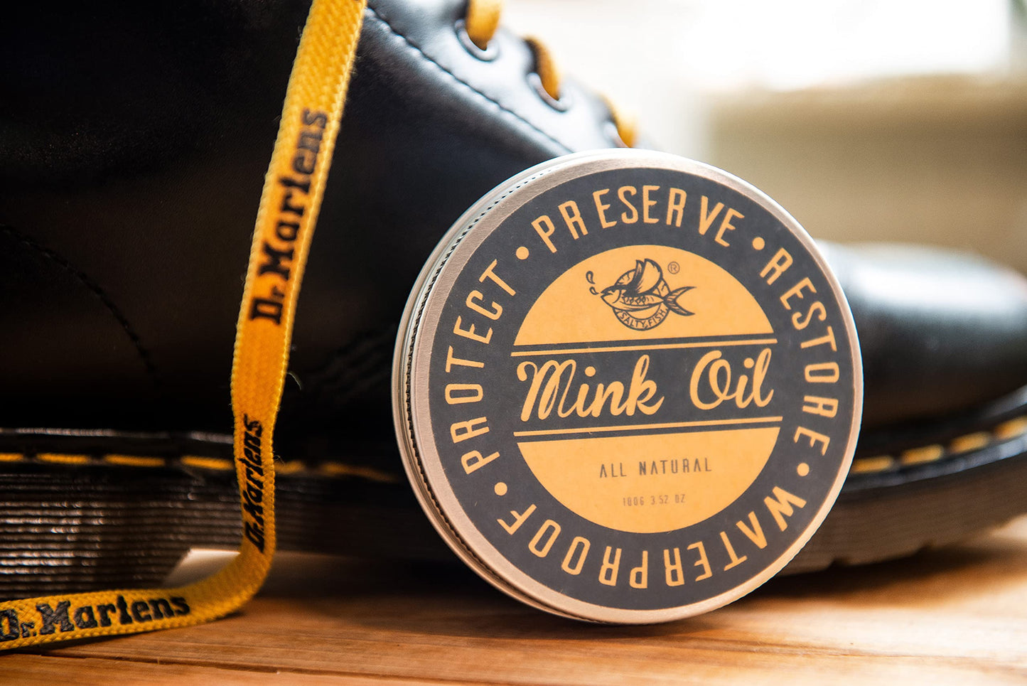 Mink Oil for Leather Boots, Leather Conditioner and Cleaner 3.52oz-Waterproof Soften and Restore Shoes,Saddles,Jackets,Purses,Gloves and Vinyl