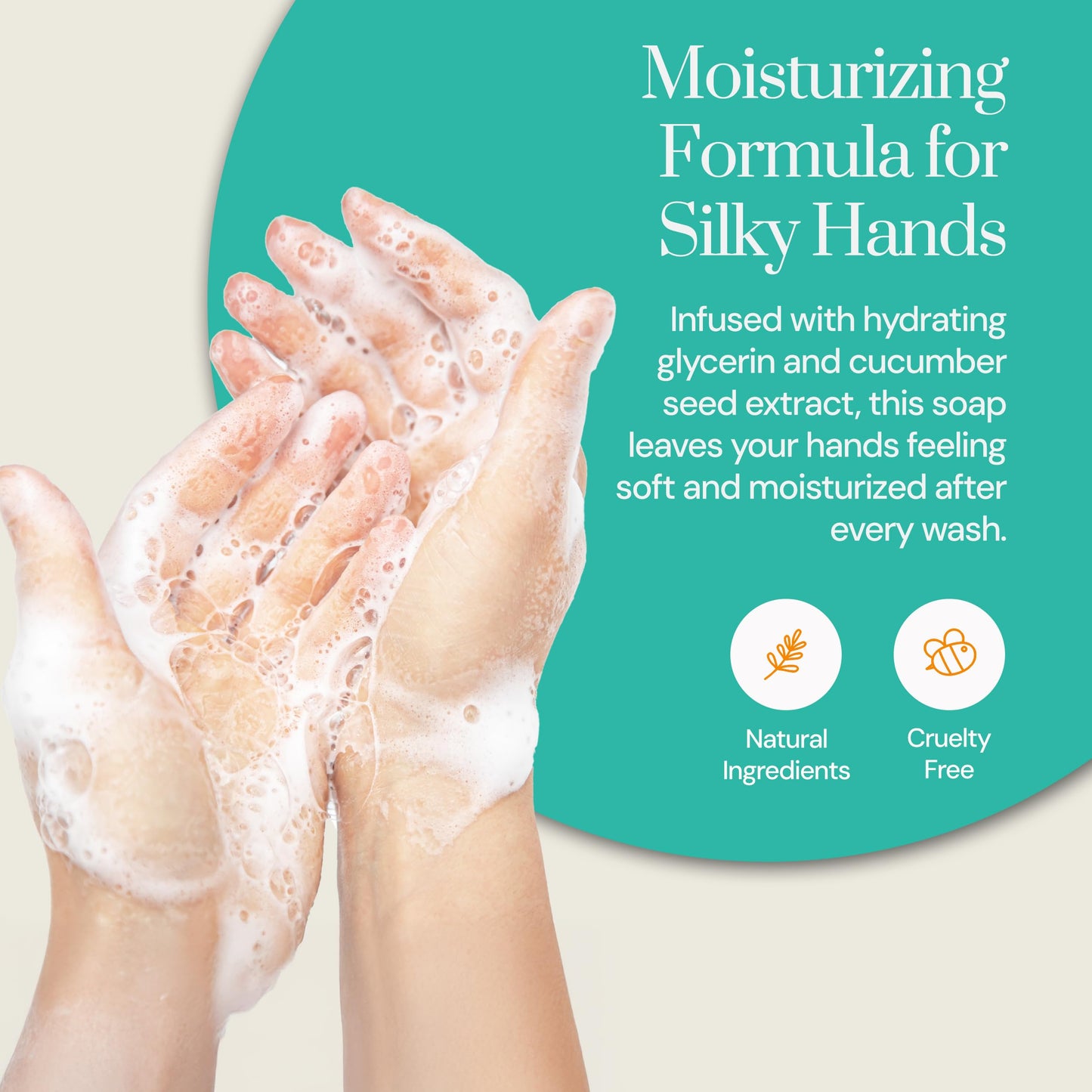 Soapstones Natural Skincare Foaming Hand Soap - 250 mL - Moisturizing, Soft and Hydrating Formula (Cedar & Saffron)