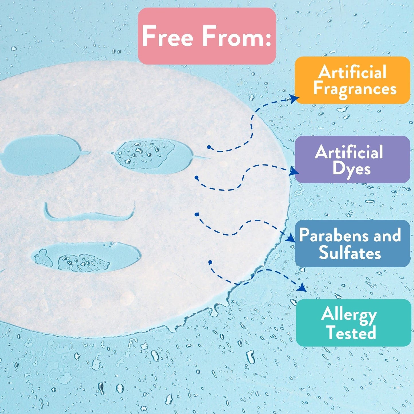 MISS SPA Face Mask Skin Care Set for Women, Deep Clean Face Mask, Quench, Mimosa fizz, Bakuchiol Facial Sheet Mask, Anti-Aging, Anti-Wrinkle, Hydrating Face Mask Skin Care, 4-Pack