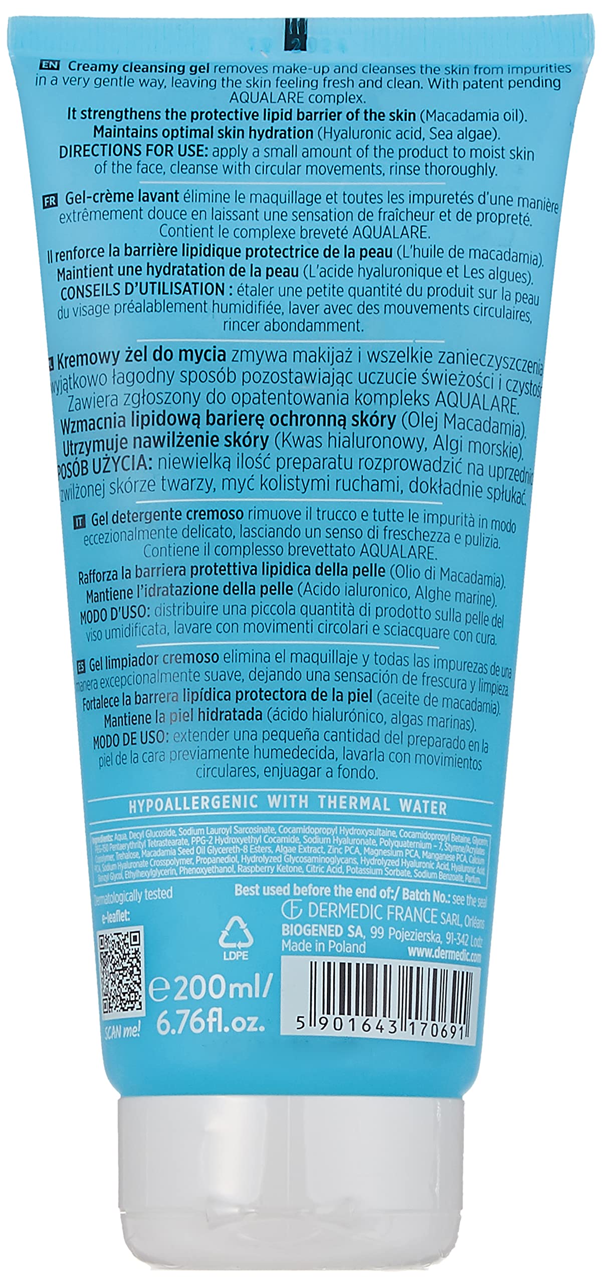 HYDRAIN 3 HIALURO creamy cleansing gel