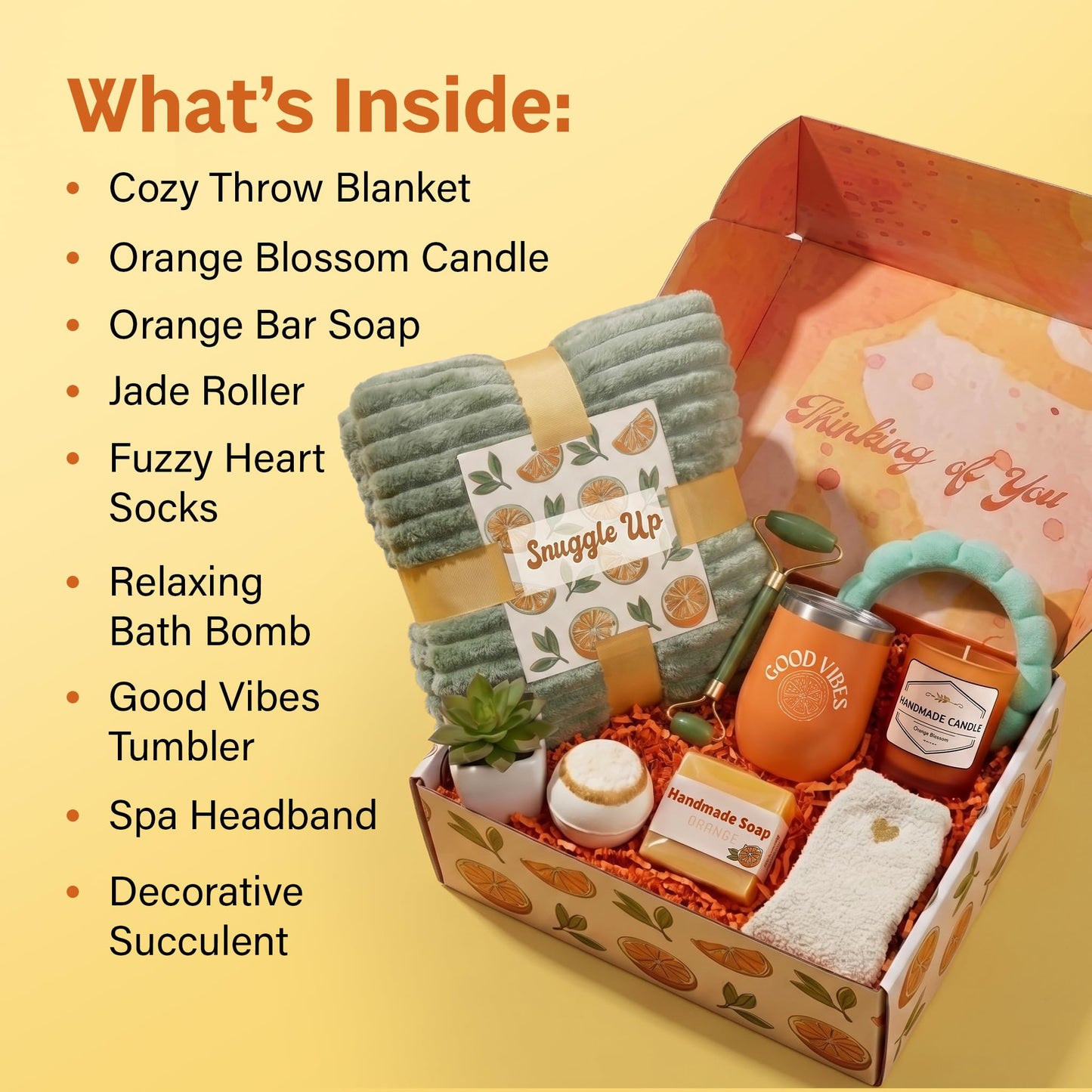 Get Well Soon Gift Baskets for Women – Self Care Spa, Care Package with Blanket, Relaxing Collection, Cozy Kit, Birthday Present for Women, Thinking of You, Best Friend Box, Bath Essentials, 9pcs Set