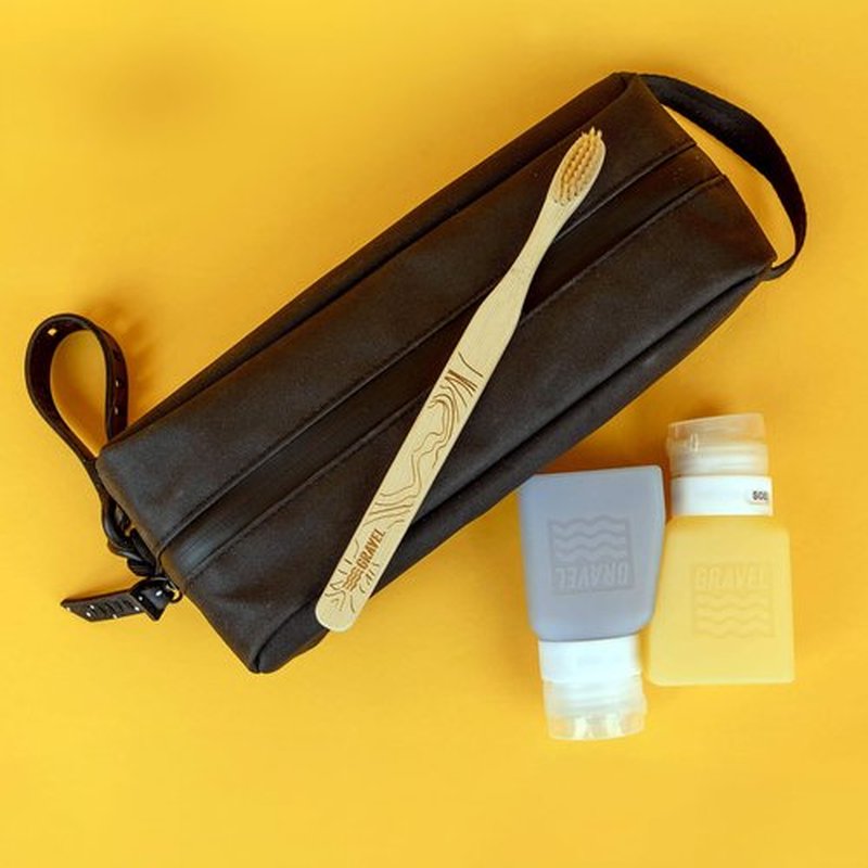 Gravel Travel Bottles TSA Approved 2-Pack 3 Oz Travel Bottles - Leakproof, Squeezable, BPA-Free Travel Bottles for Toiletries includes Versatile Label System for Travel Containers (Honey & Glacier)