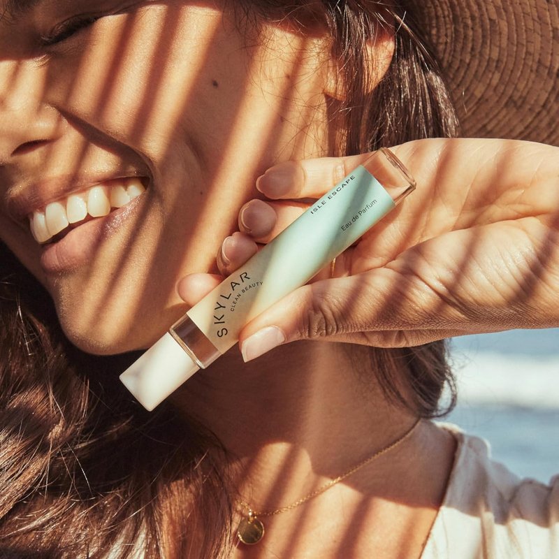 Skylar Isle Escape Eau de Parfum - Hypoallergenic Vegan Perfume for Sensitive Skin | Fresh Bergamot & Sandalwood Scent - 10mL