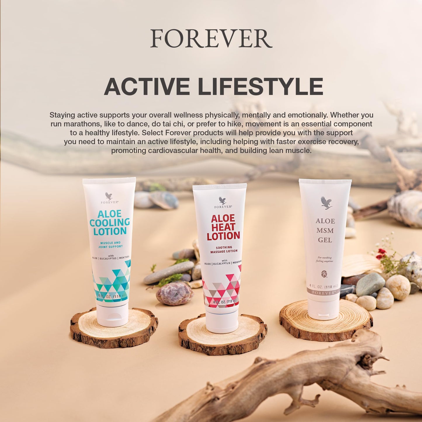 Forever Living - Aloe Heat Lotion with Menthol and Eucalyptus Fragrance, Comfort and Skin Nourishment, Vegan-Friendly Formula, 4 fl oz