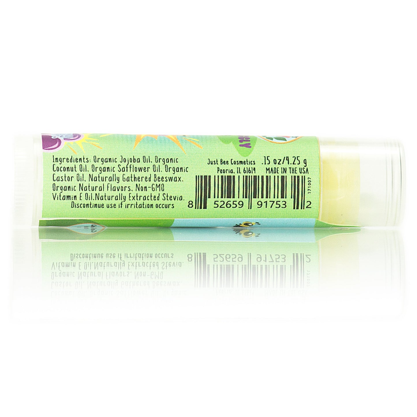 Lappy Lips Organic 100% Natural, Lip Balm Chap stick for Kids, Toddlers (6 flavors) - Organic Essential Oil - for Dry Chapped Lips to Restore and Heal and Make Kids Happy