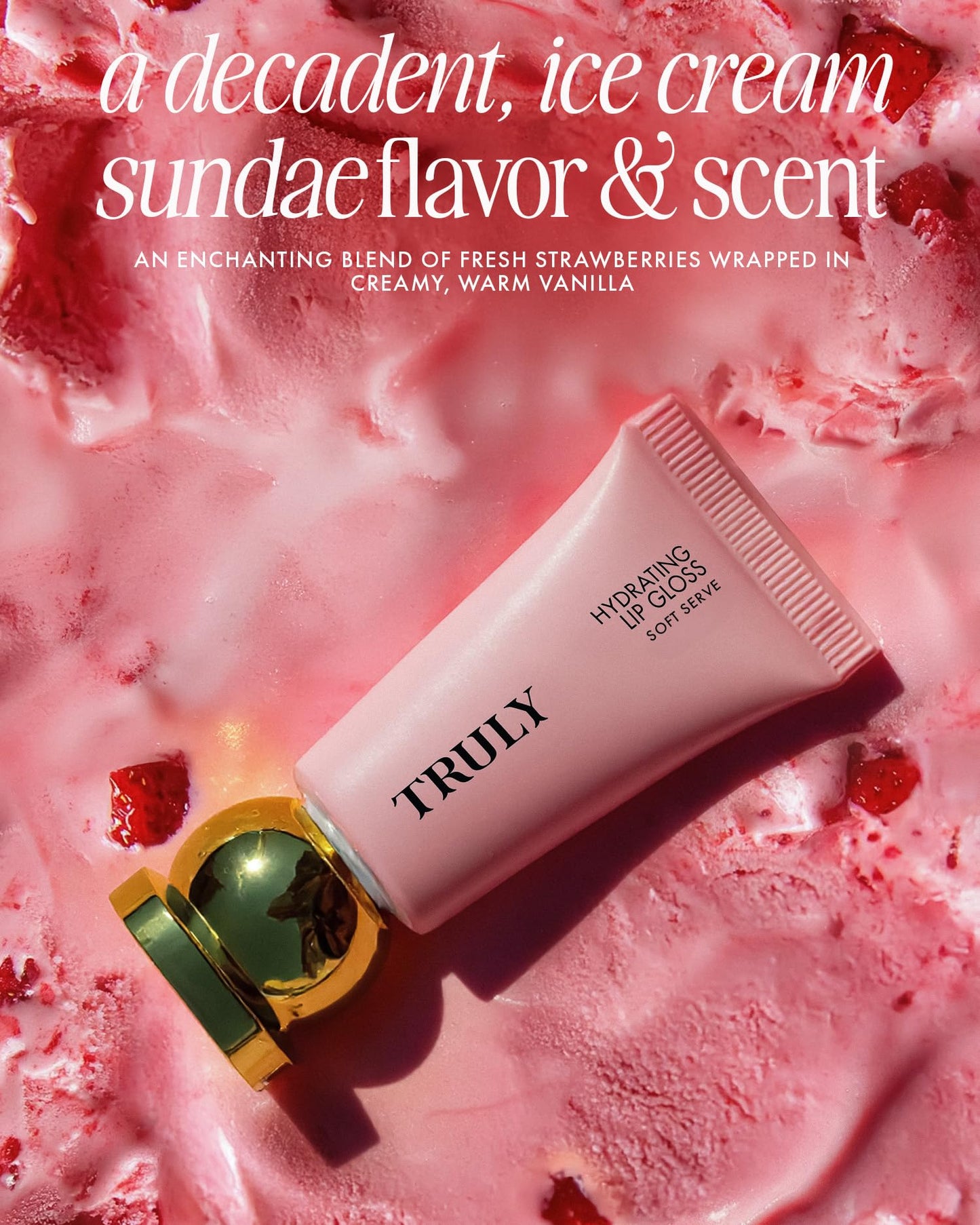 Truly Beauty Soft Serve Hydrating Lip Gloss | Sheer Rosy Pink Tint