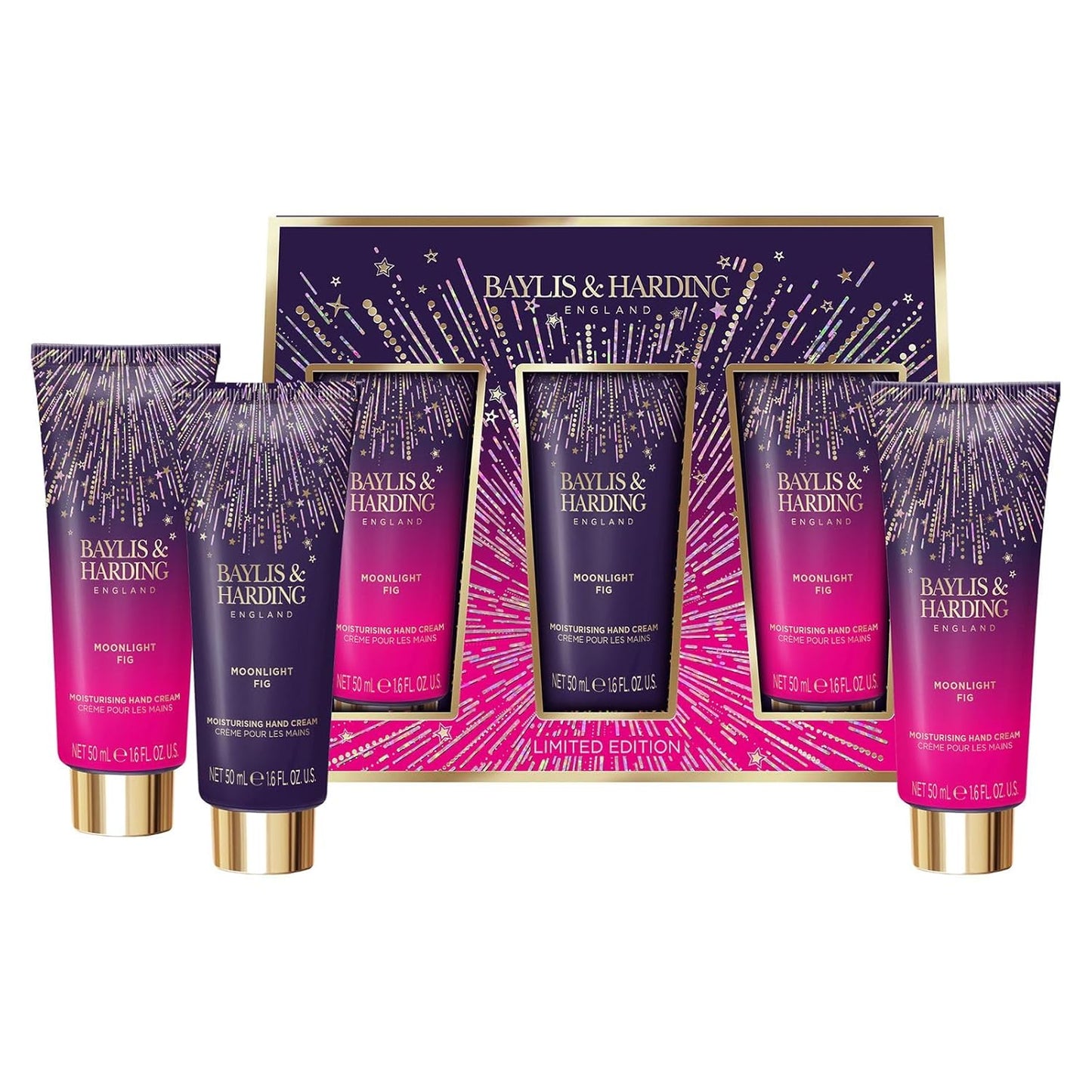 Baylis & Harding Gift Set for Women - Luxury Hand Care Pack | Moonlight Fig - 2 Pack
