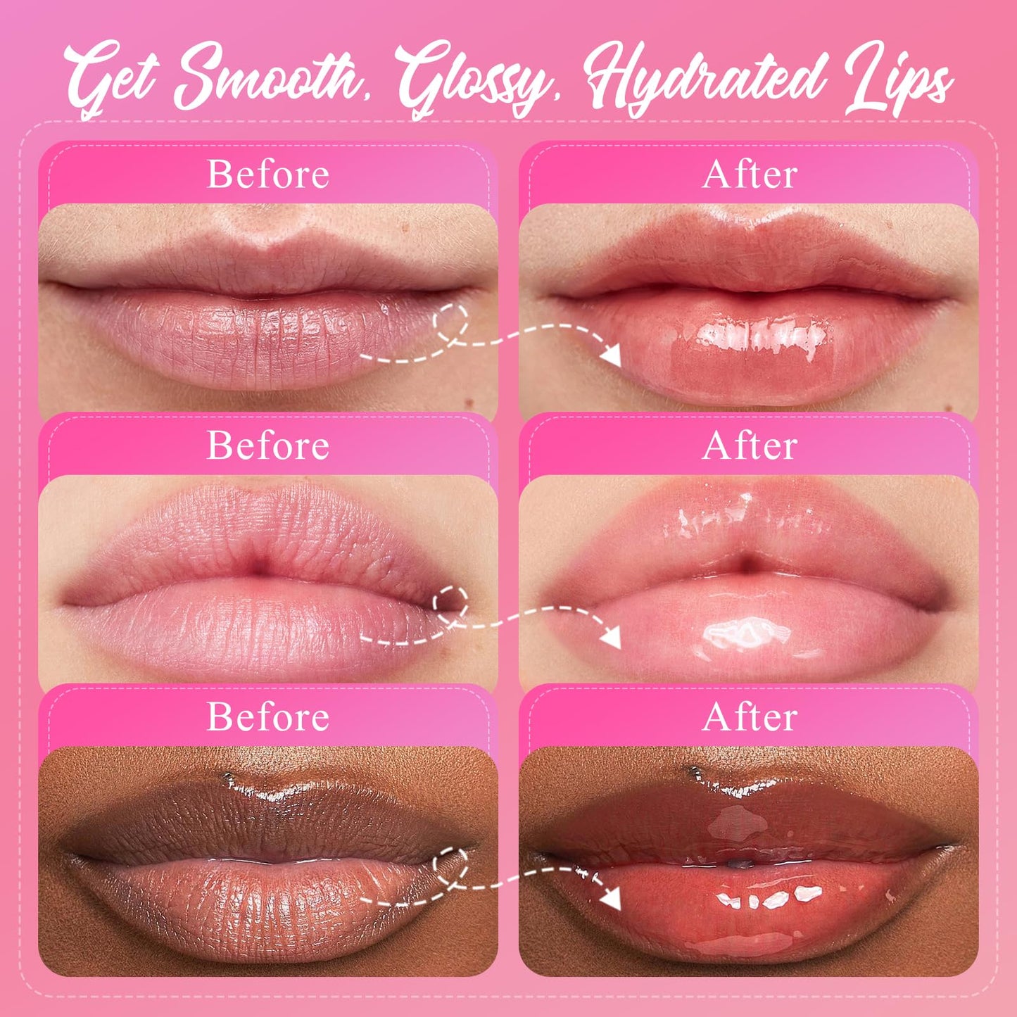 4 Pack Lip Mask Set, Hydrating Lip Mask Overnight - Berry, Grape, Mint, Vanilla Flavors, Lip Sleeping Mask Nourish Lip Balm with Vitamin C & Shea Butter | Dry Lips Care Gift