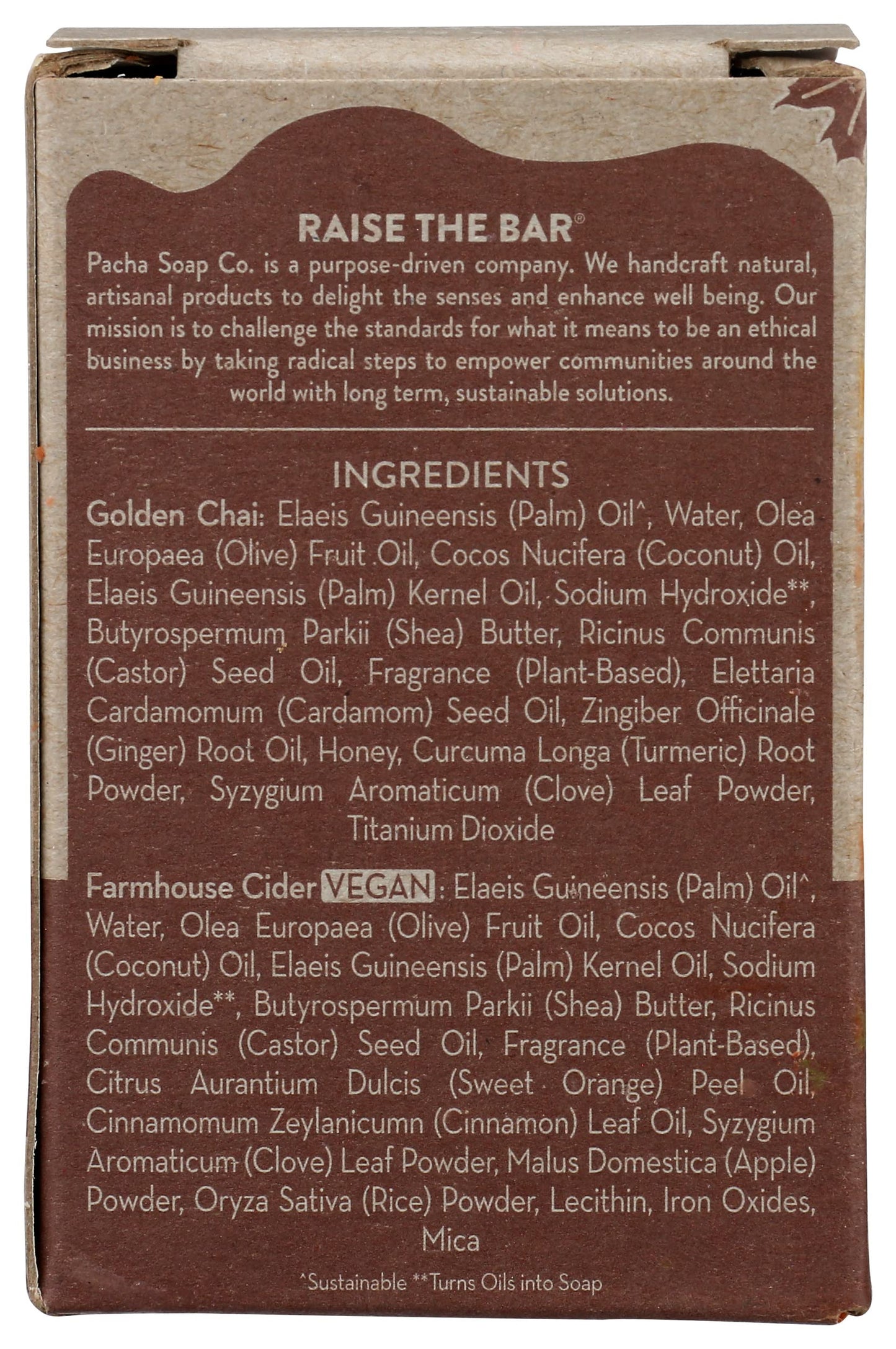 Pacha Soap Sweater Weather Bar Soap 2 Pack, 8 OZ