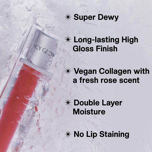 MUZIGAE MANSION Icy Glow Lip Tint – (Vegan Collagen), Long Lasting, (No-Stain), Hydrating Gloss, Matte Finish, (K-Beauty) Makeup, Red & Tinted Shades (08 SLAY, 0.18 Fl oz)