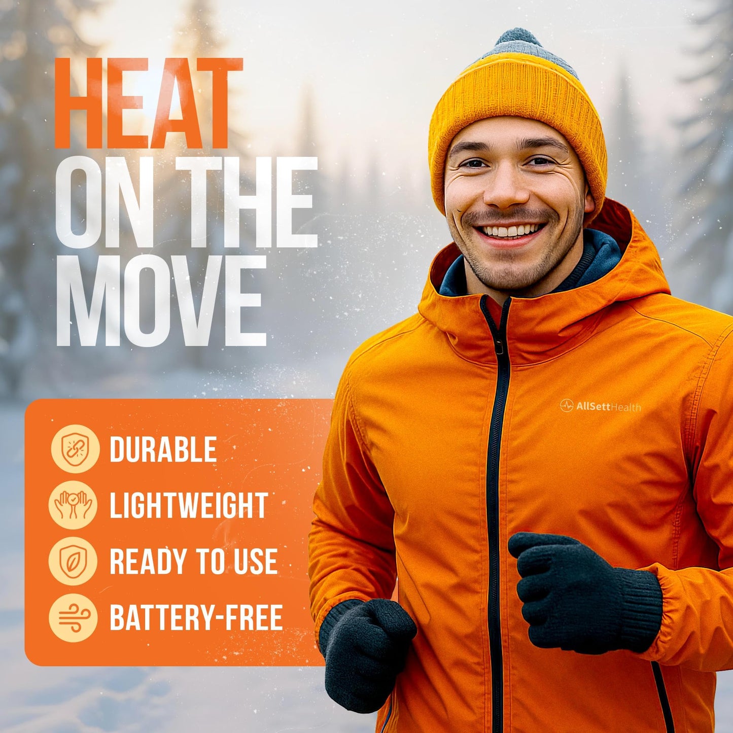 Hand Warmers Disposable Pack 50 Pairs (100 Warmers) 11+ Hour Air-Activated Hot Hands Hand Warmers Bulk - TSA Approved Pocket & Glove Warmers for Skiing