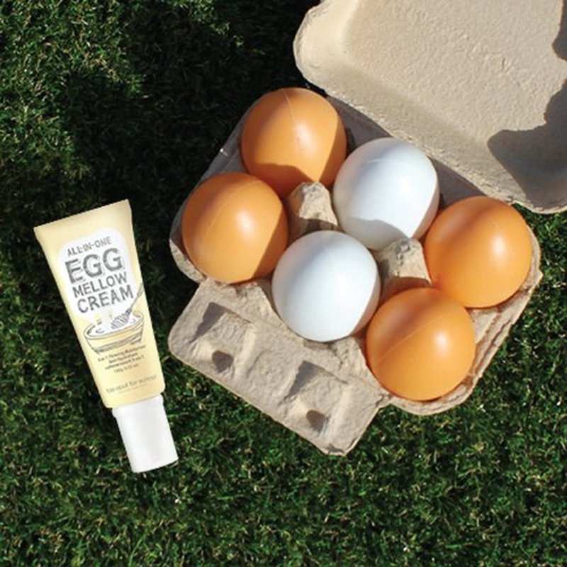 Too Cool For School | All-in-One Egg Mellow Cream 100g | Anti Aging Face Cream | Anti Wrinkle Firming Moisturizer | 98% Pure Collagen Fiber
